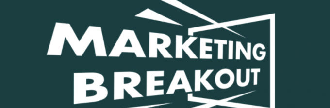 The logo for the marketing breakout podcast
